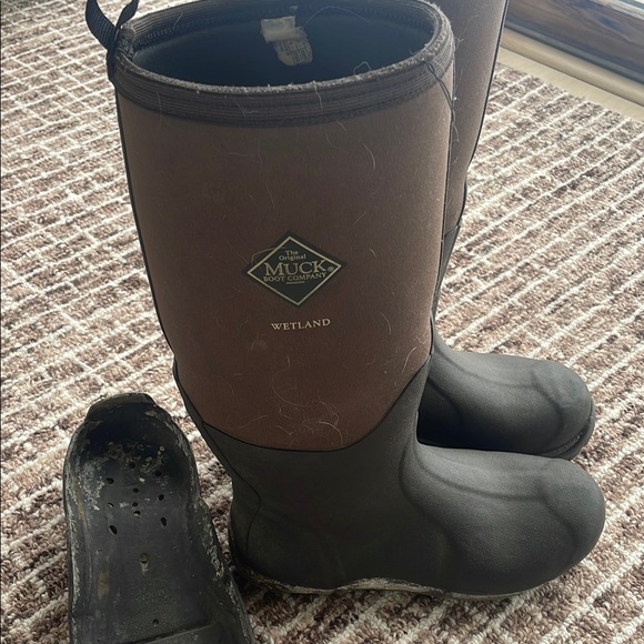 Muck Wetland Boots in Brown and Black READ - Picture 2 of 10